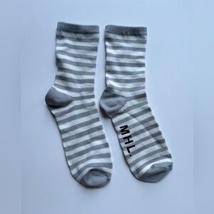 Gray Striped MHL Socks